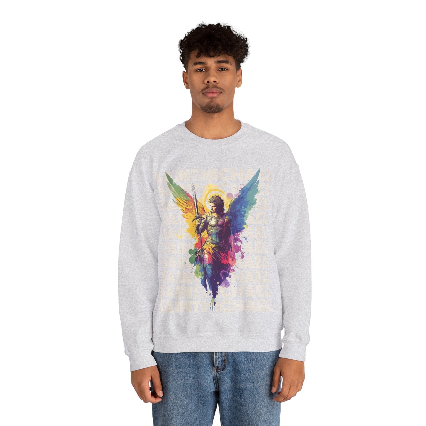 Saint Michael the Archangel Sweatshirt - Sweatshirt - Nazareth Treasures