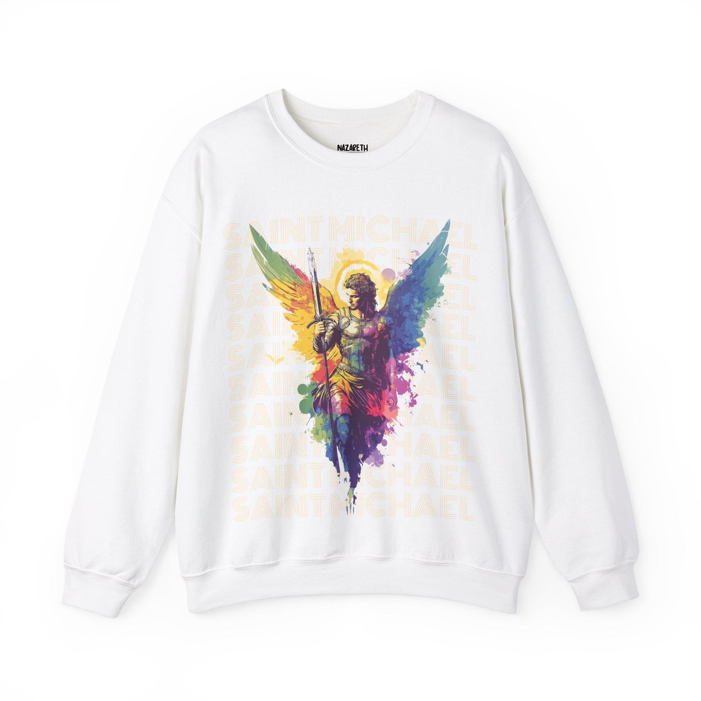 Saint Michael the Archangel Sweatshirt - Sweatshirt - Nazareth Treasures