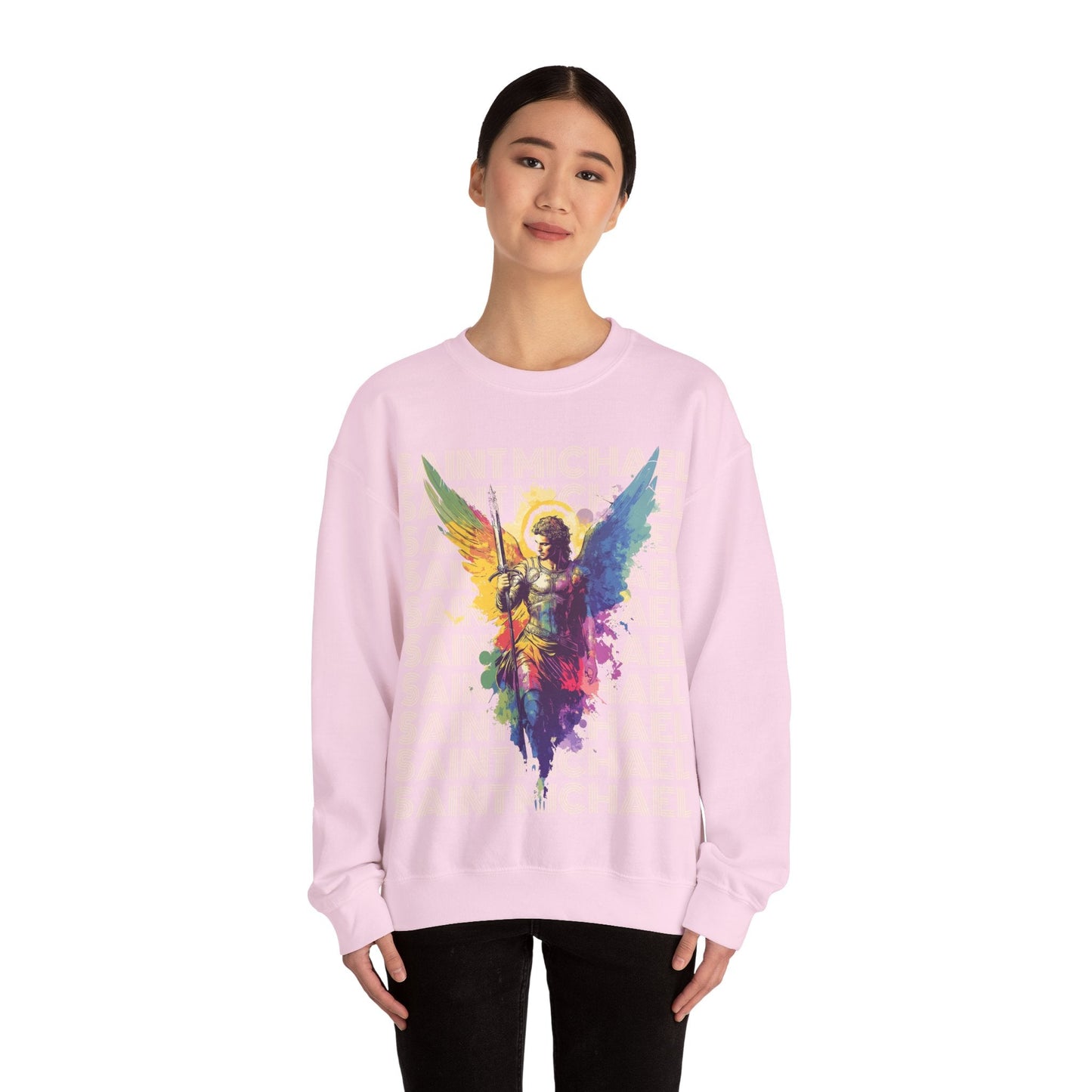Saint Michael the Archangel Sweatshirt - Sweatshirt - Nazareth Treasures