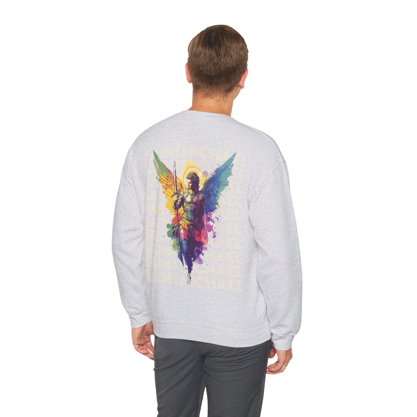 Saint Michael the Archangel Sweatshirt - Sweatshirt - Nazareth Treasures