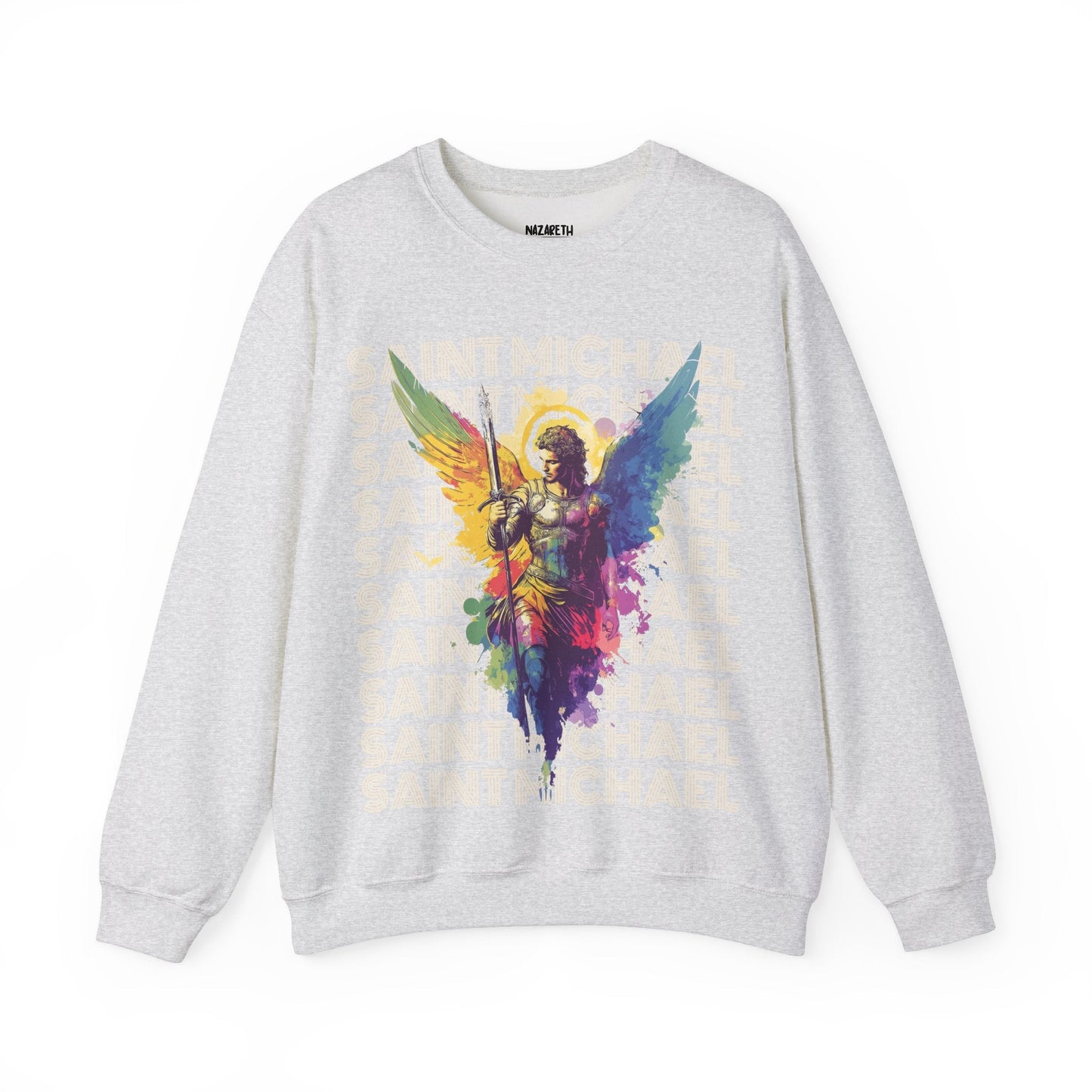 Saint Michael the Archangel Sweatshirt - Sweatshirt - Nazareth Treasures