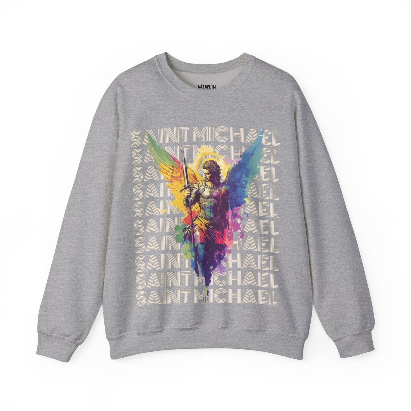 Saint Michael the Archangel Sweatshirt - Sweatshirt - Nazareth Treasures