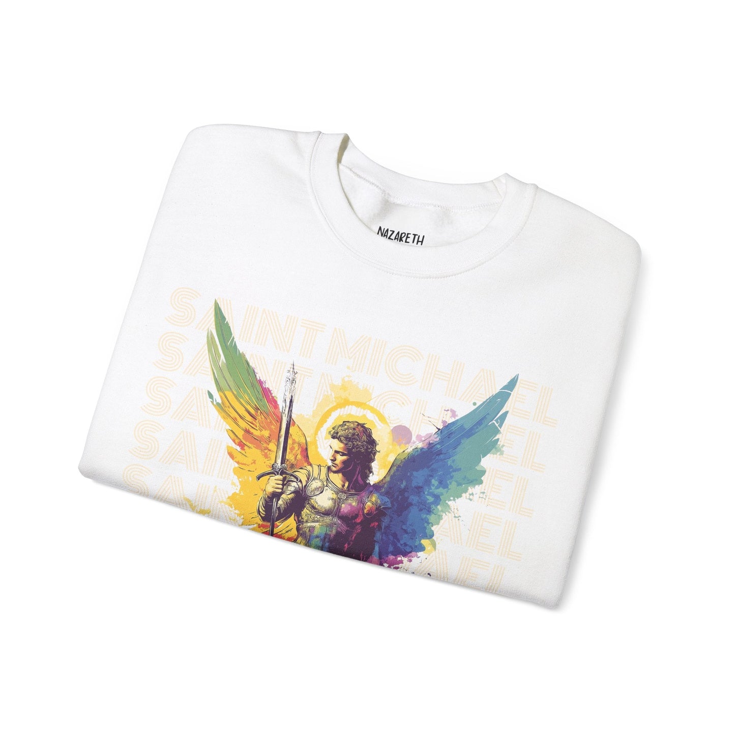 Saint Michael the Archangel Sweatshirt - Sweatshirt - Nazareth Treasures