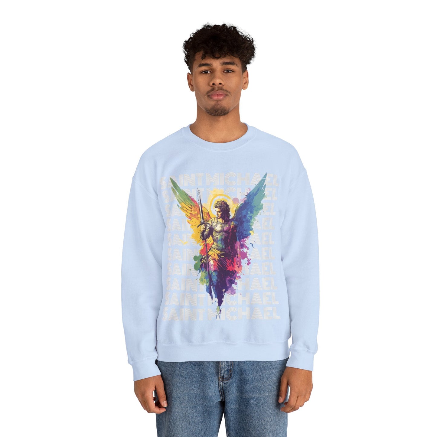 Saint Michael the Archangel Sweatshirt - Sweatshirt - Nazareth Treasures