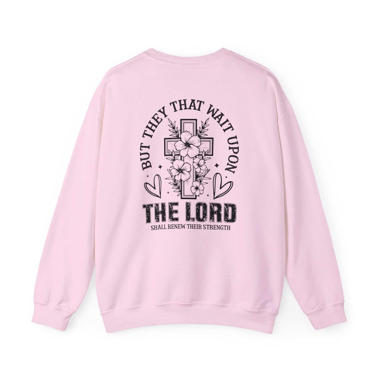Soaring on Wings Like Eagles Crewneck Sweatshirt - Sweatshirt - Ash - Nazareth Treasures
