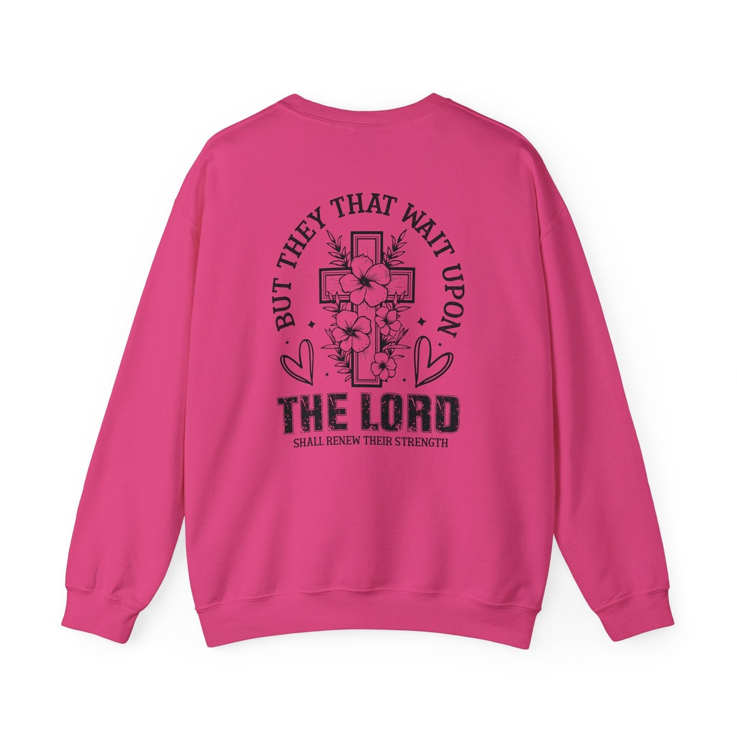 Soaring on Wings Like Eagles Crewneck Sweatshirt - Sweatshirt - Ash - Nazareth Treasures