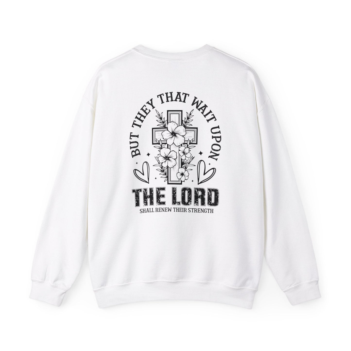 Soaring on Wings Like Eagles Crewneck Sweatshirt - Sweatshirt - Ash - Nazareth Treasures