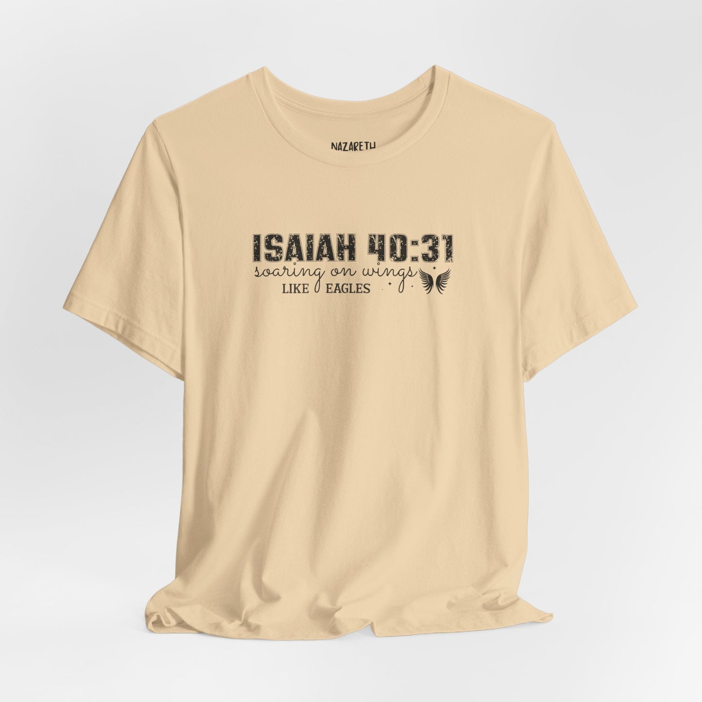 Soaring on Wings Like Eagles - Isaiah 40:31 - Unisex T-Shirt - T-Shirt - Nazareth Treasures