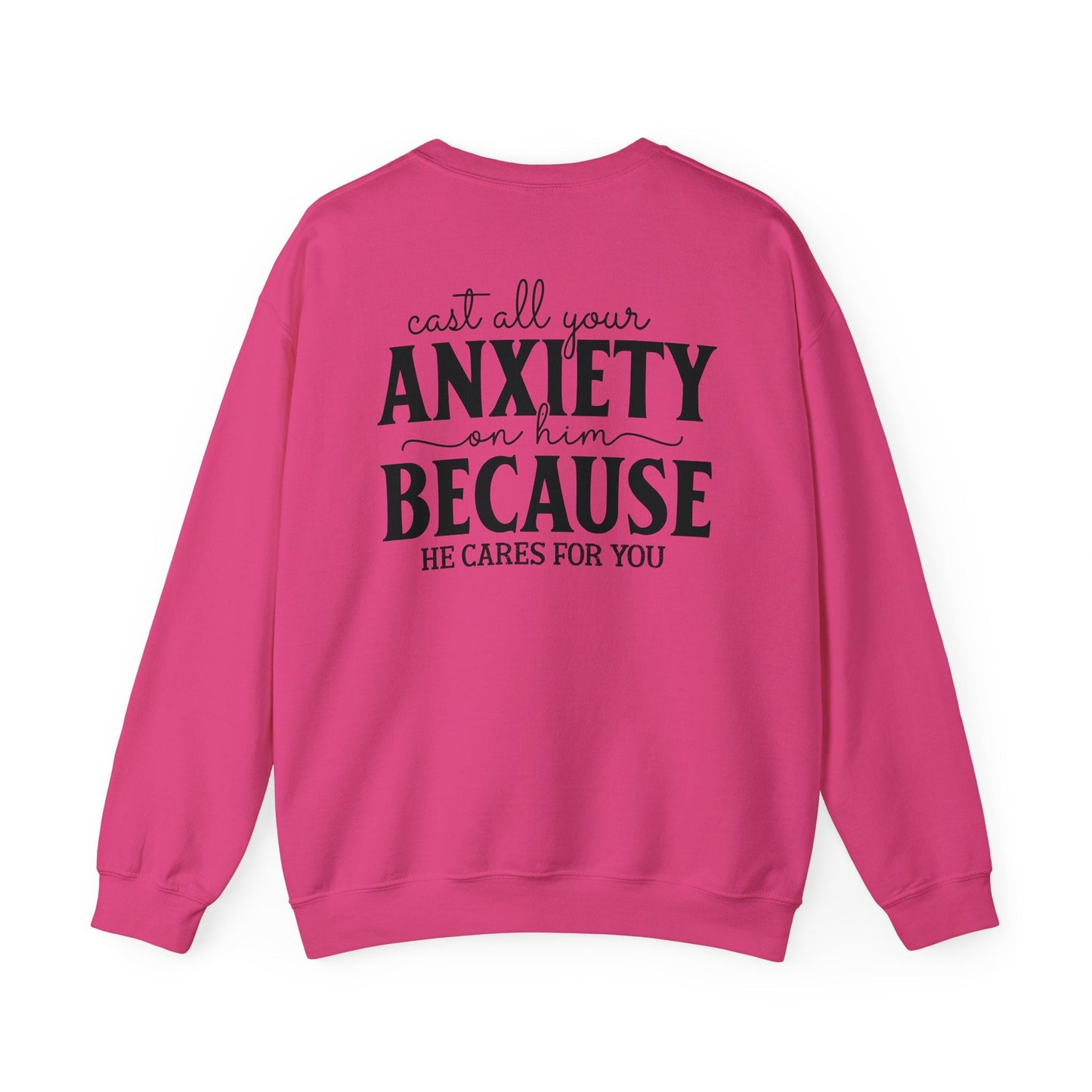 Surrendering Worries to His Love Crewneck Sweatshirt - Sweatshirt - Nazareth Treasures