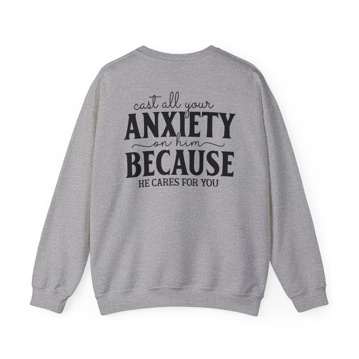 Surrendering Worries to His Love Crewneck Sweatshirt - Sweatshirt - Nazareth Treasures