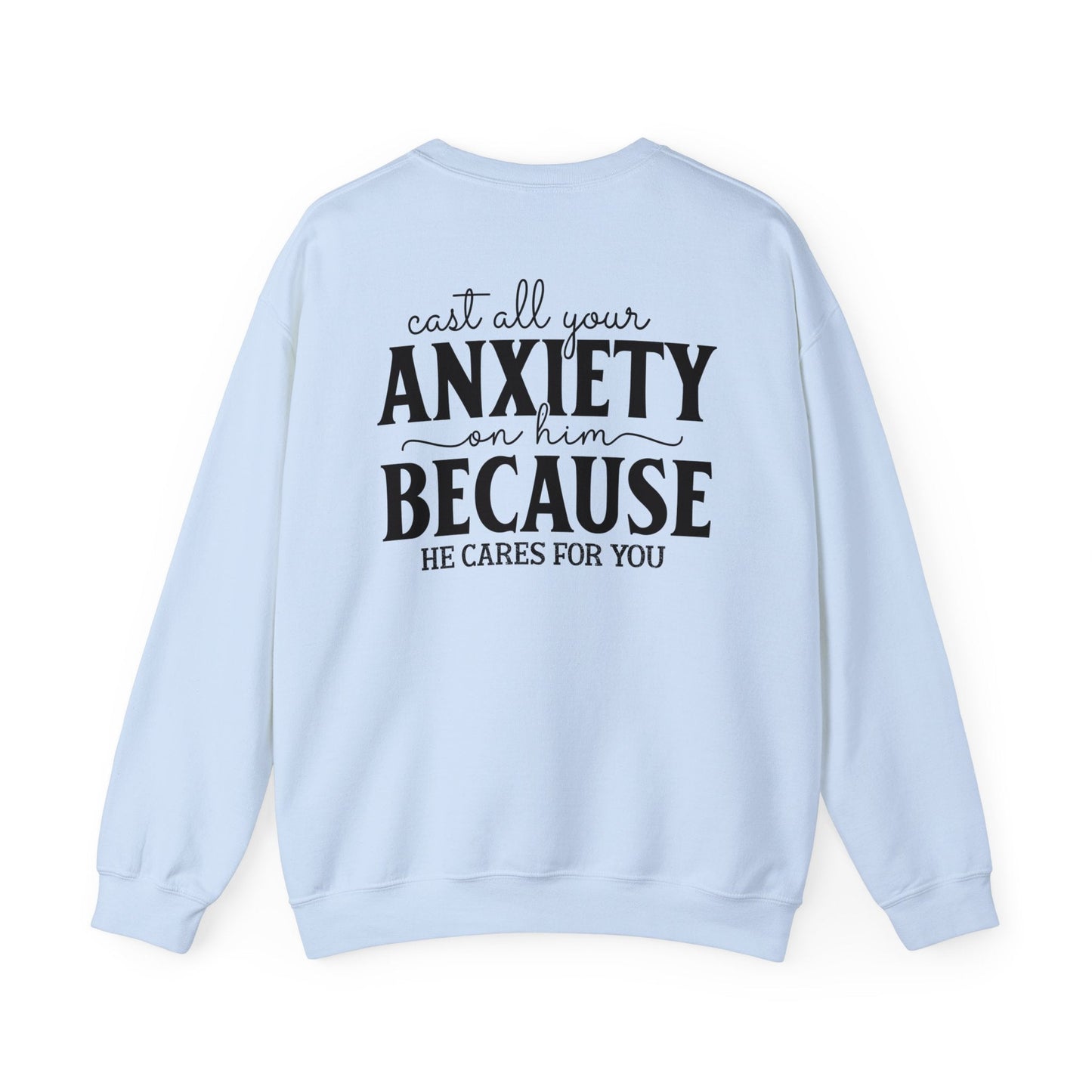 Surrendering Worries to His Love Crewneck Sweatshirt - Sweatshirt - Nazareth Treasures