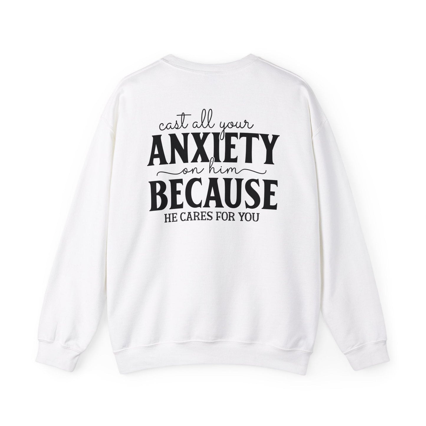 Surrendering Worries to His Love Crewneck Sweatshirt - Sweatshirt - Nazareth Treasures