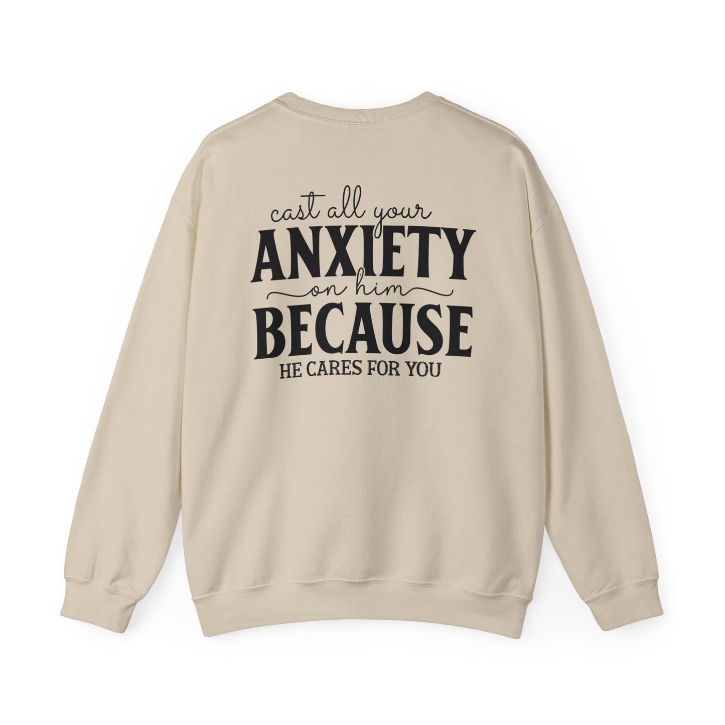Surrendering Worries to His Love Crewneck Sweatshirt - Sweatshirt - Nazareth Treasures