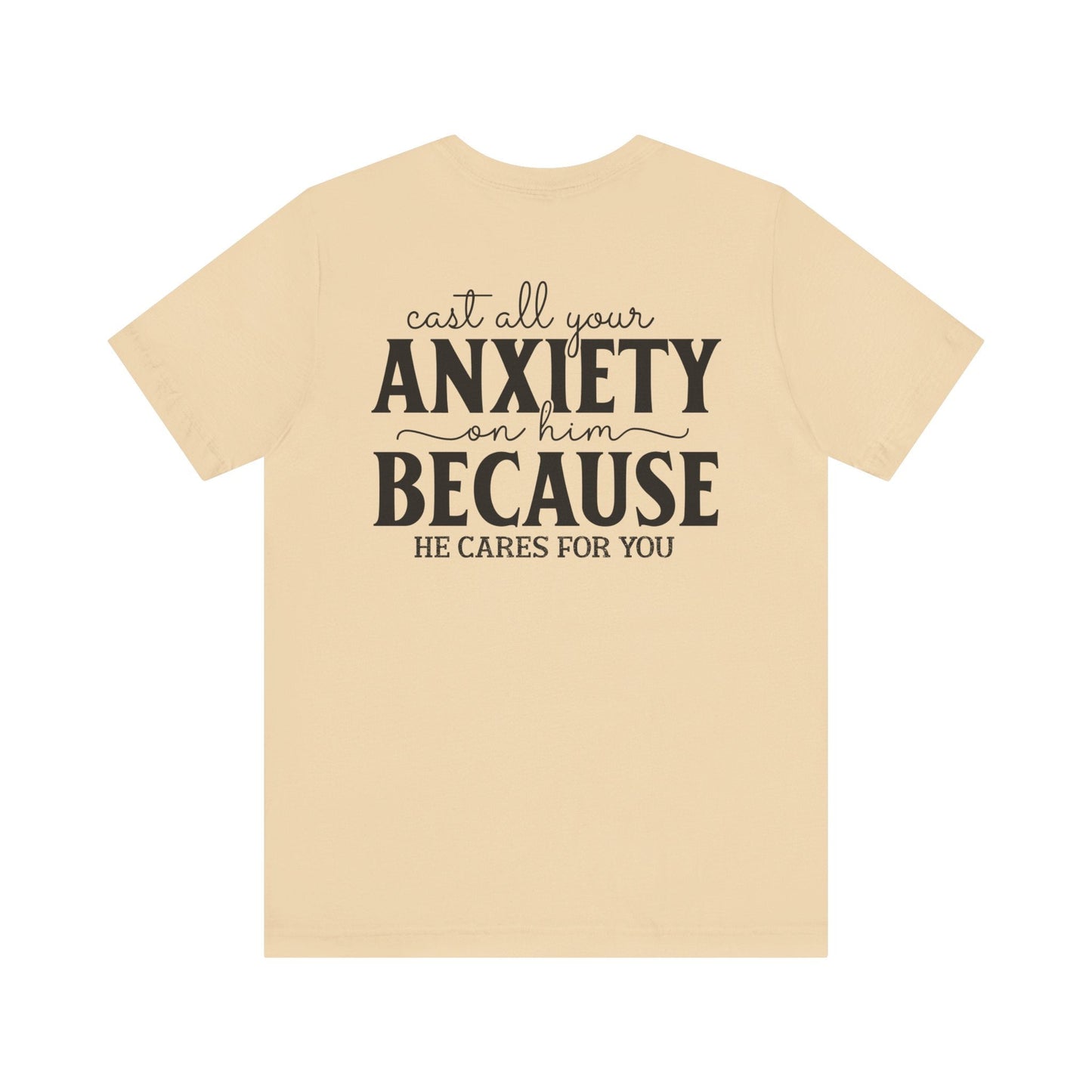 Surrendering Worries to His Love - Peter 5:7 - Unisex T-Shirt - T-Shirt - Nazareth Treasures