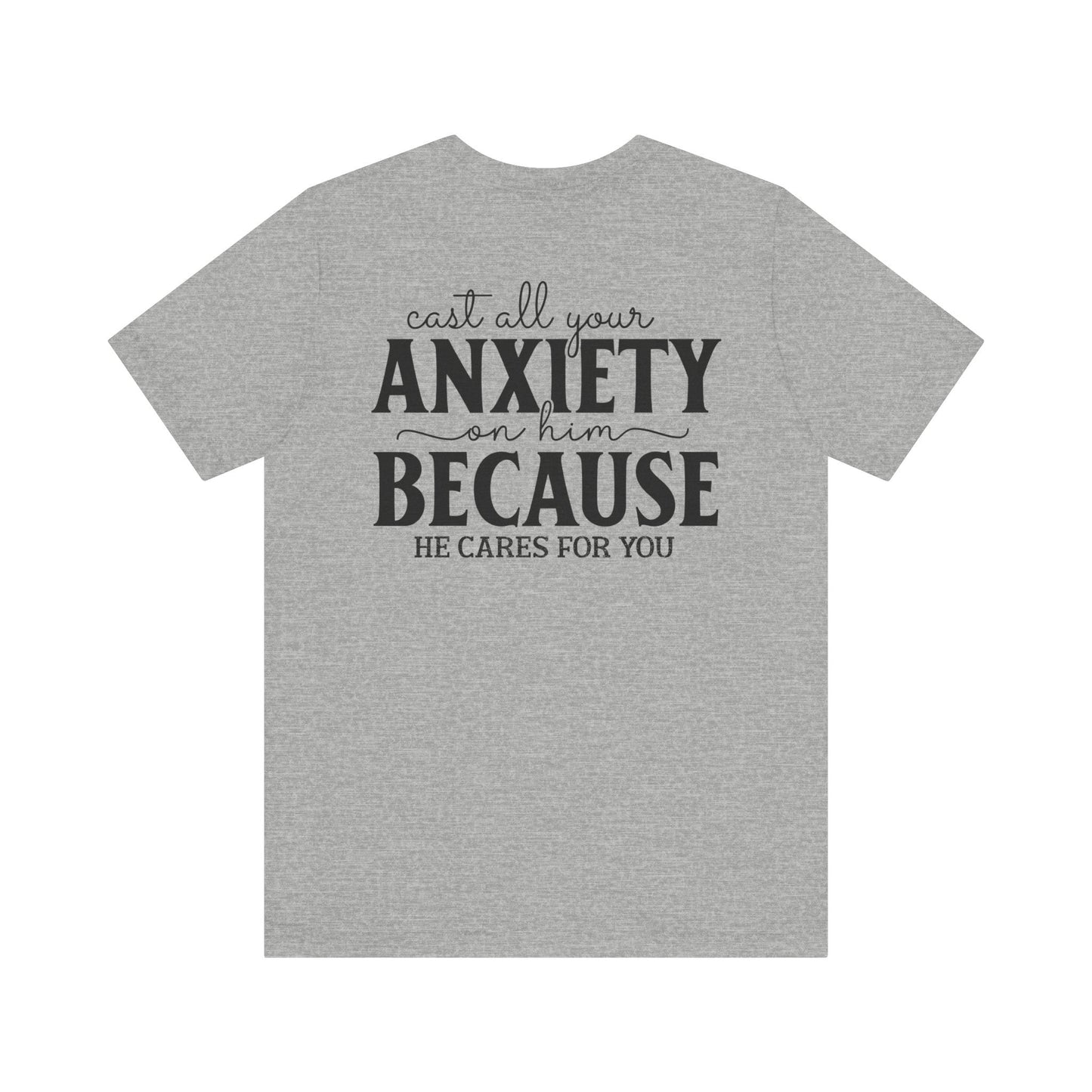 Surrendering Worries to His Love - Peter 5:7 - Unisex T-Shirt - T-Shirt - Nazareth Treasures