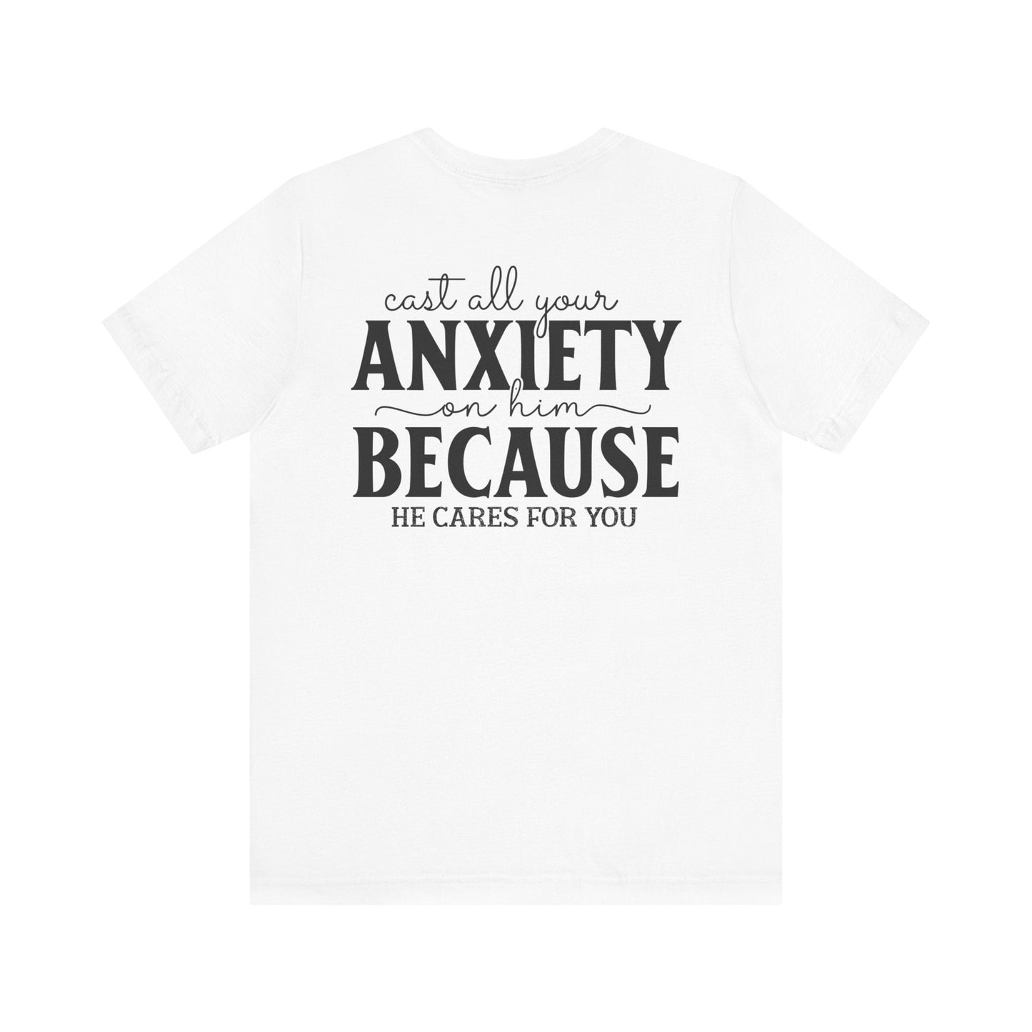 Surrendering Worries to His Love - Peter 5:7 - Unisex T-Shirt - T-Shirt - Nazareth Treasures