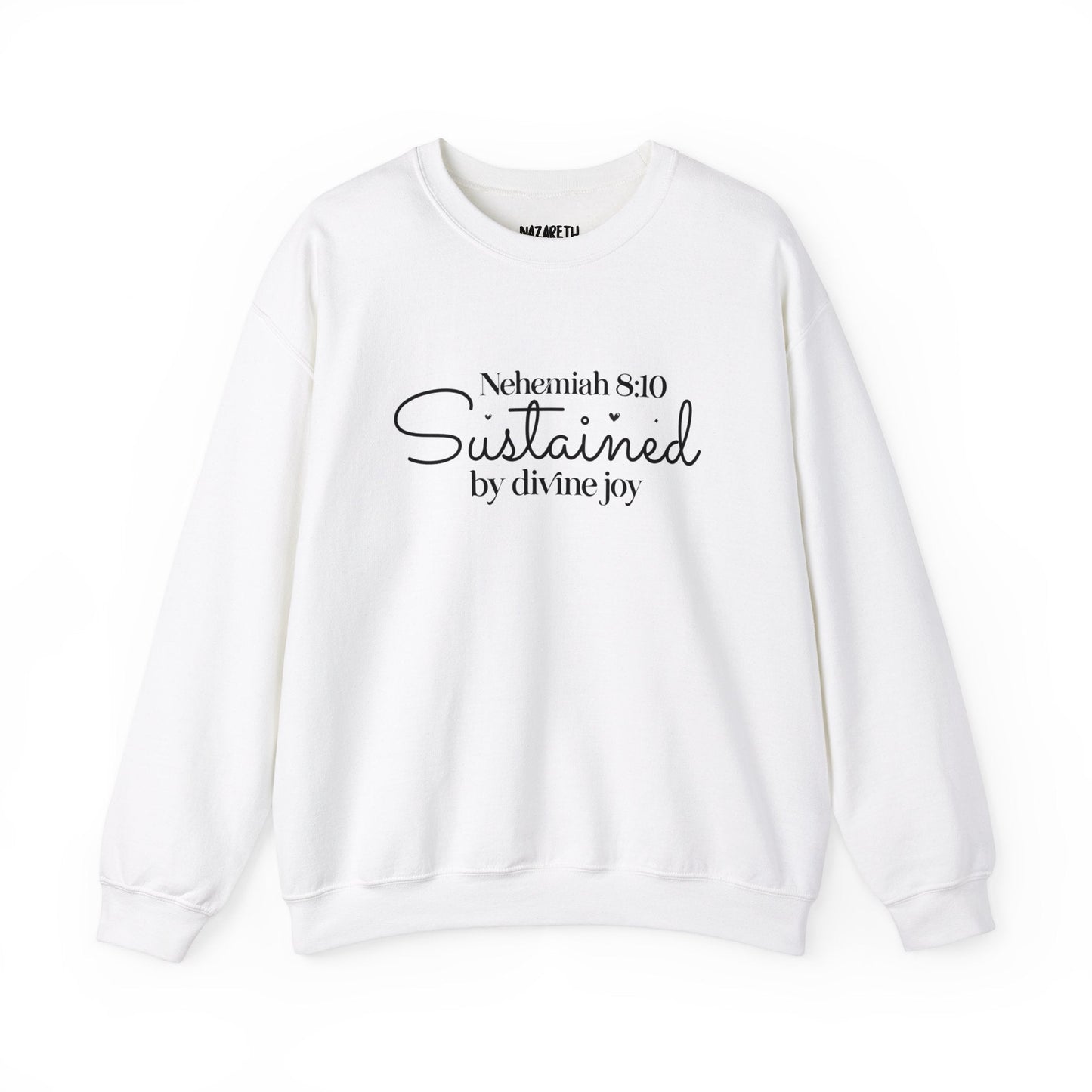 Sustained by Divine Joy Unisex Sweatshirt - Sweatshirt - Nazareth Treasures