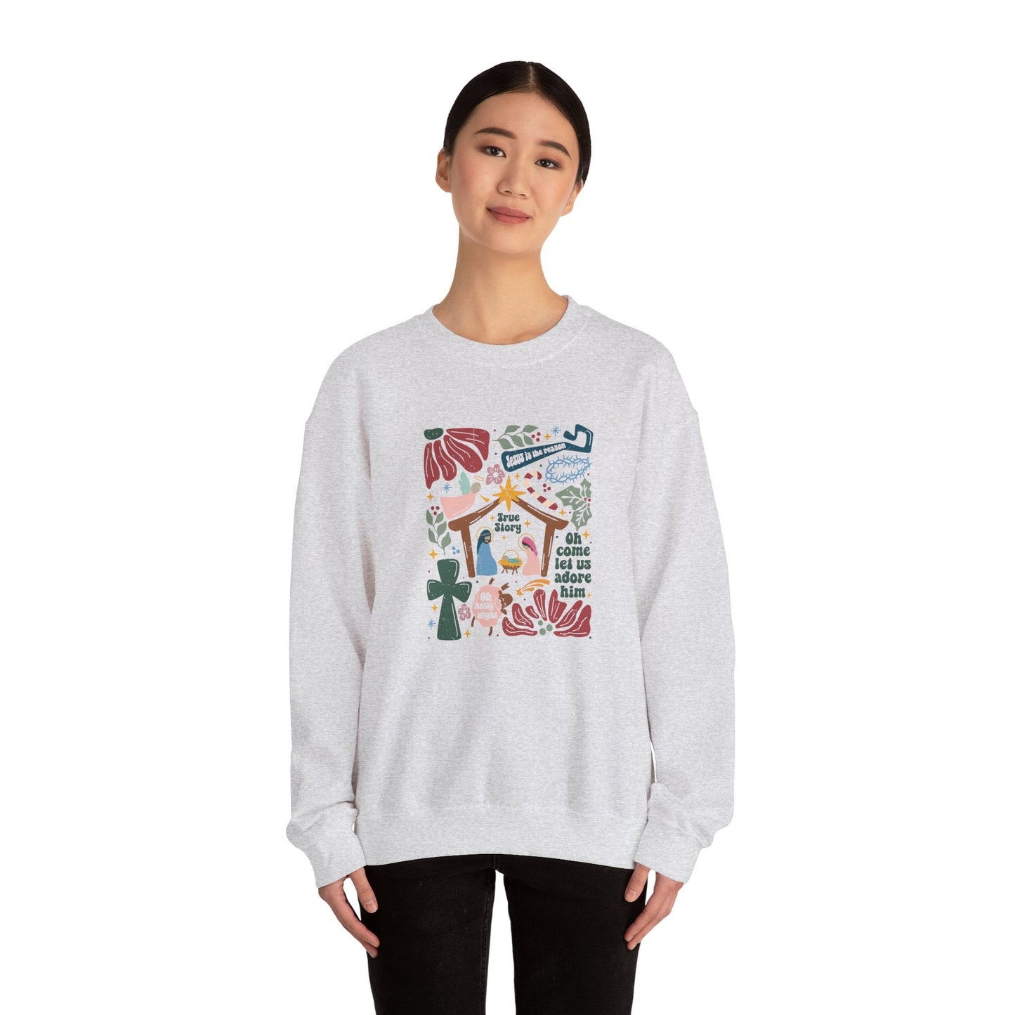 True Story Christmas Sweatshirt - Sweatshirt - Nazareth Treasures