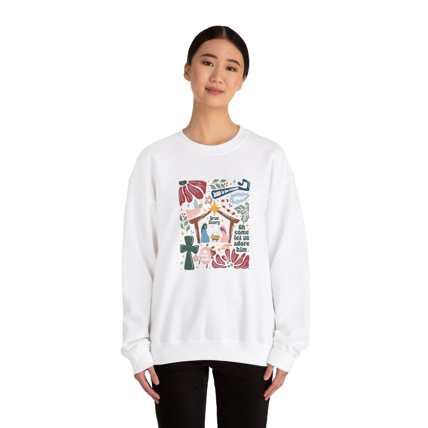 True Story Christmas Sweatshirt - Sweatshirt - Nazareth Treasures