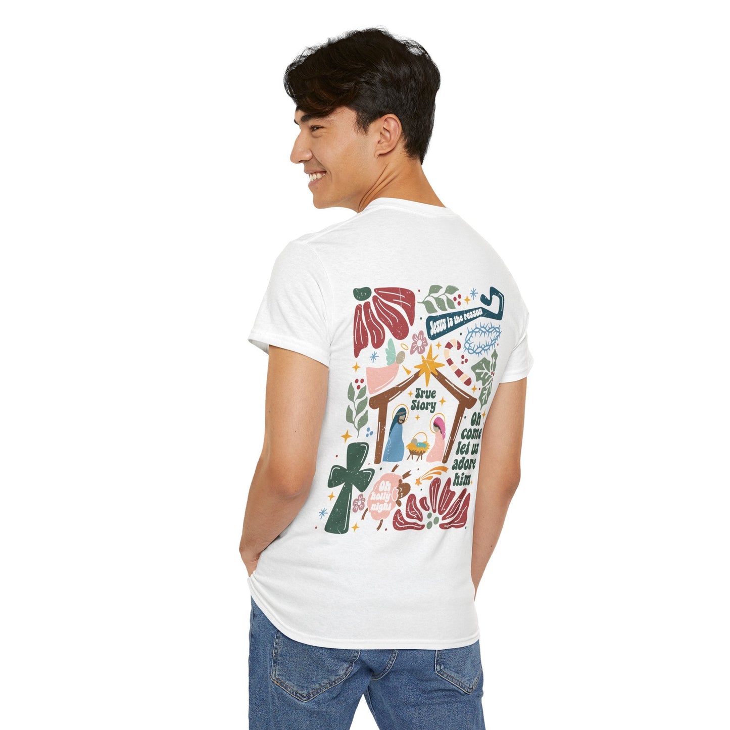 True Story Nativity - Jesus Is the Reason - Christmas T - shhirt - T-Shirt - Nazareth Treasures
