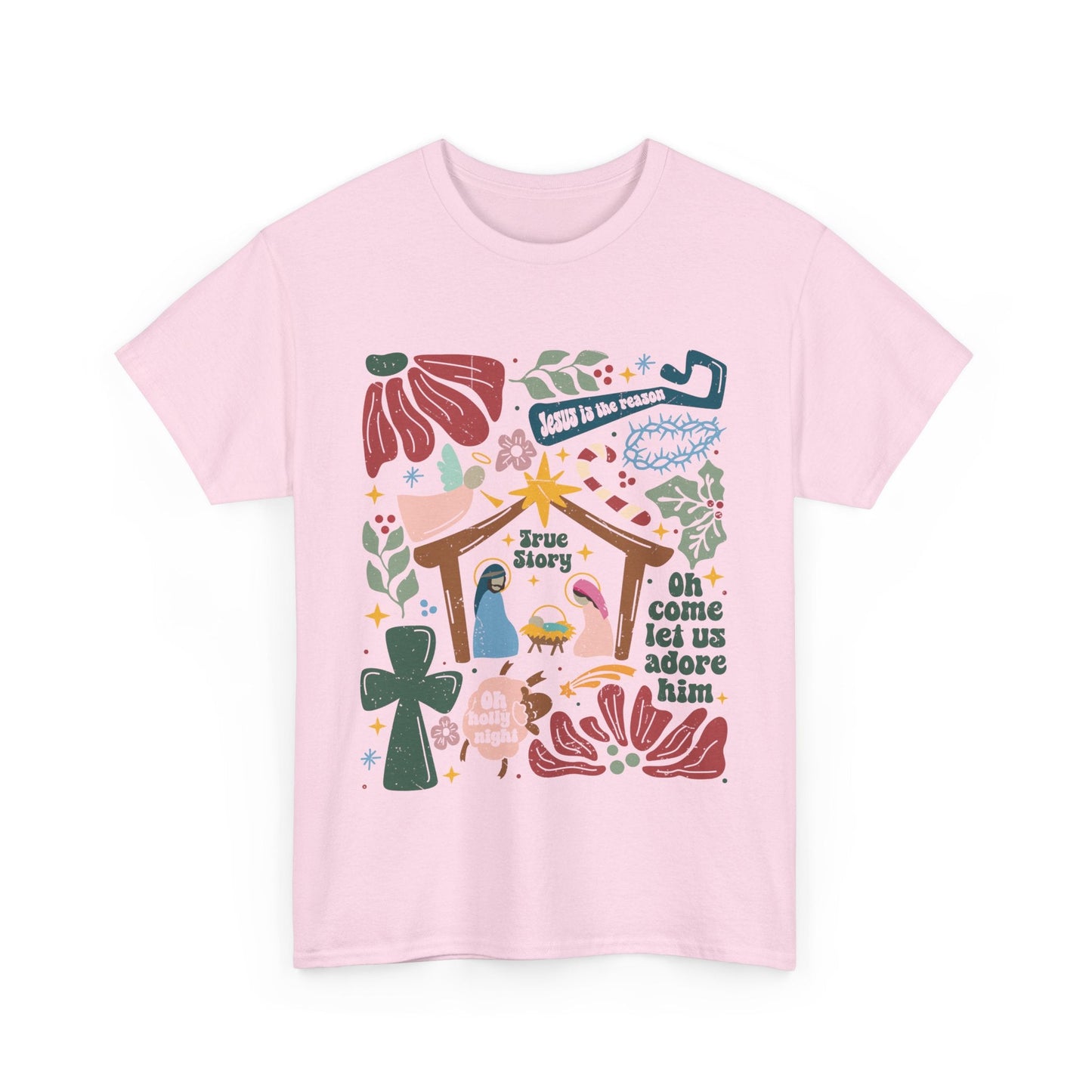 True Story Nativity - Jesus Is the Reason - Christmas T - shhirt - T-Shirt - Nazareth Treasures
