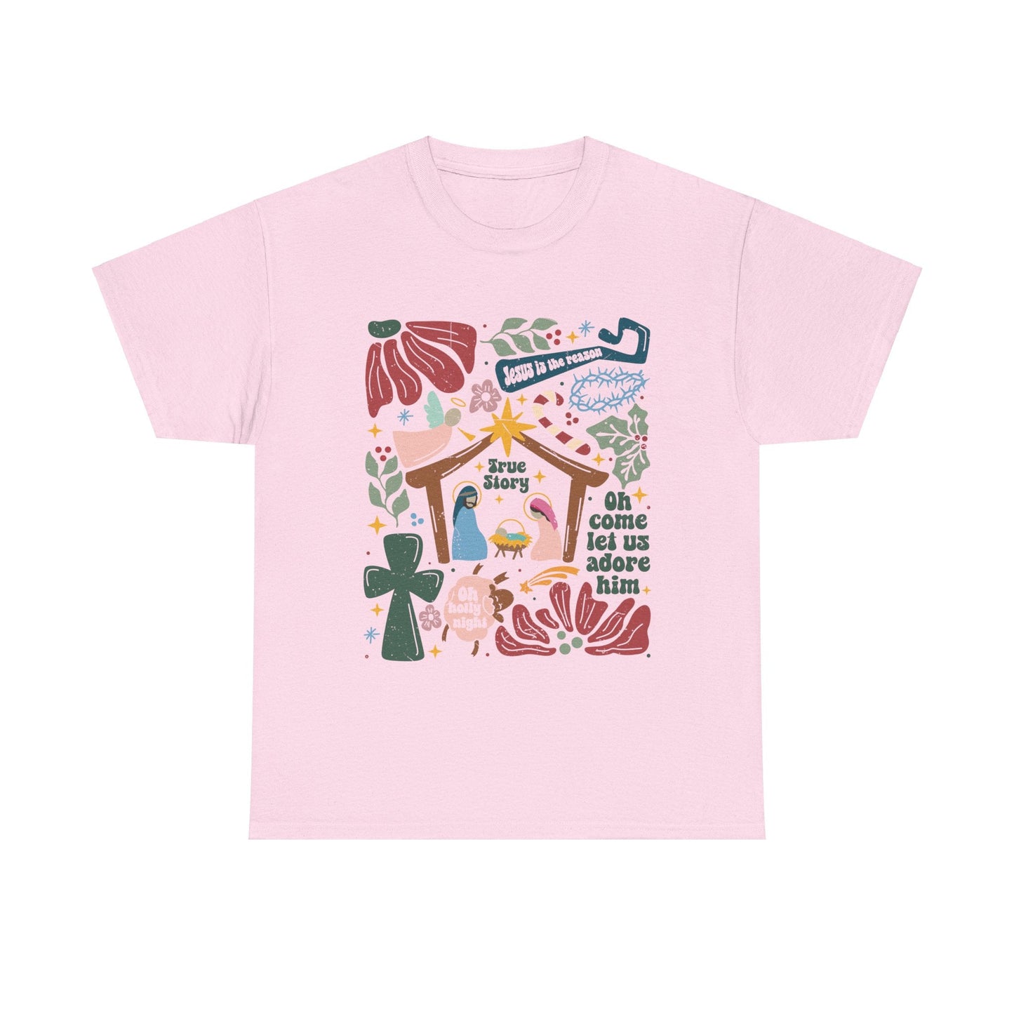 True Story Nativity - Jesus Is the Reason - Christmas T - shhirt - T-Shirt - Nazareth Treasures