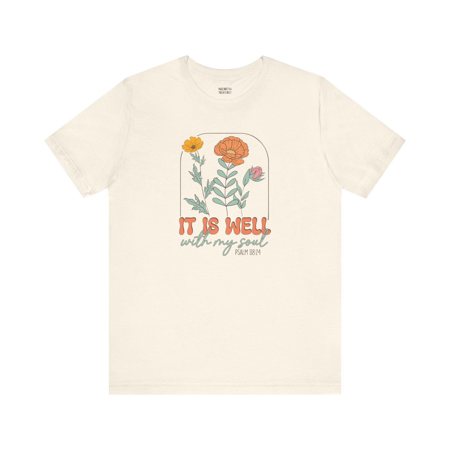 Vintage Grace Tshirt 'It is well with my soul' - T-Shirt - Nazareth Treasures