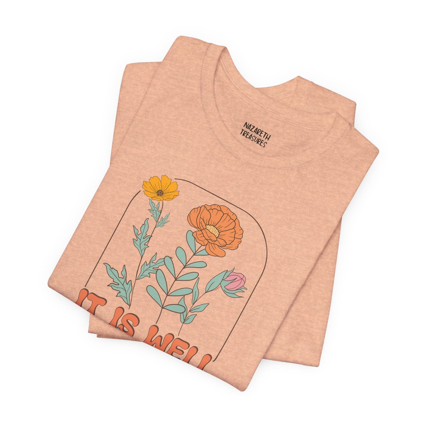 Vintage Grace Tshirt 'It is well with my soul' - T-Shirt - Nazareth Treasures