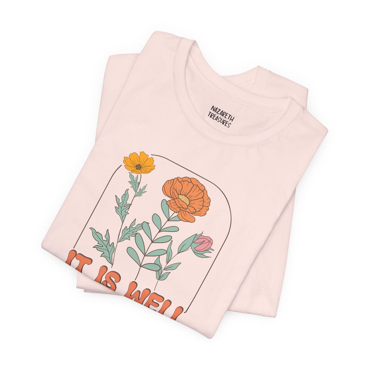 Vintage Grace Tshirt 'It is well with my soul' - T-Shirt - Nazareth Treasures