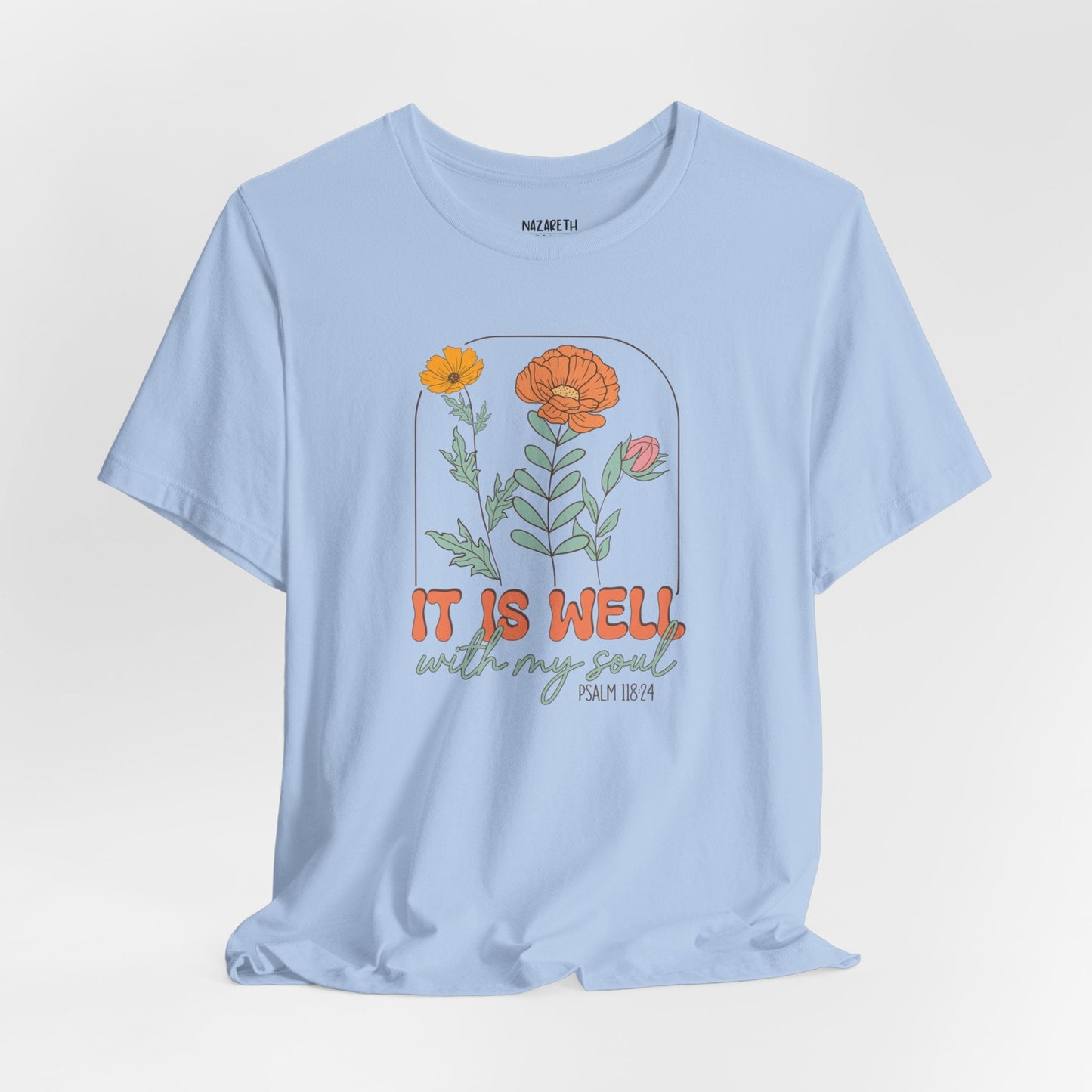Vintage Grace Tshirt 'It is well with my soul' - T-Shirt - Nazareth Treasures