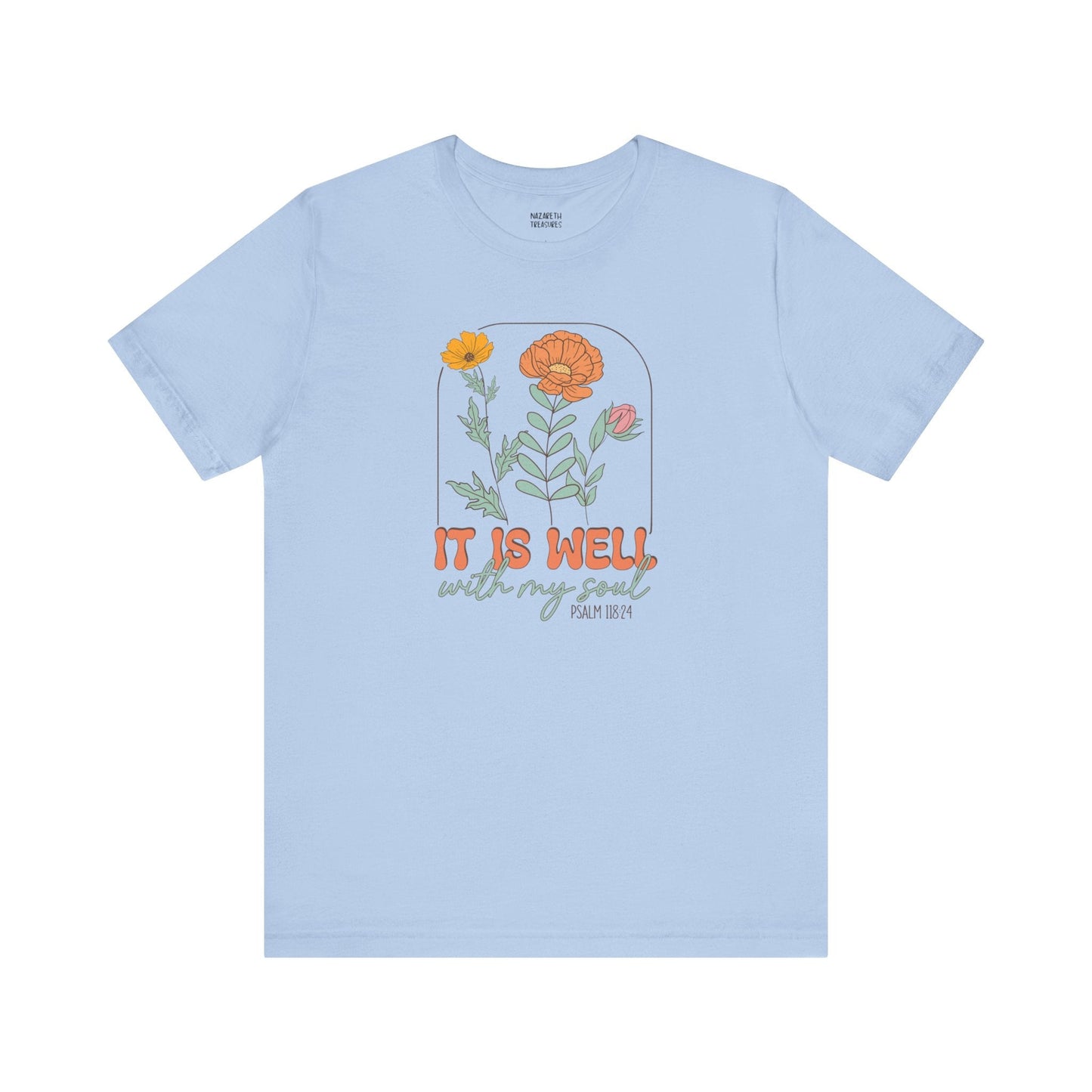 Vintage Grace Tshirt 'It is well with my soul' - T-Shirt - Nazareth Treasures