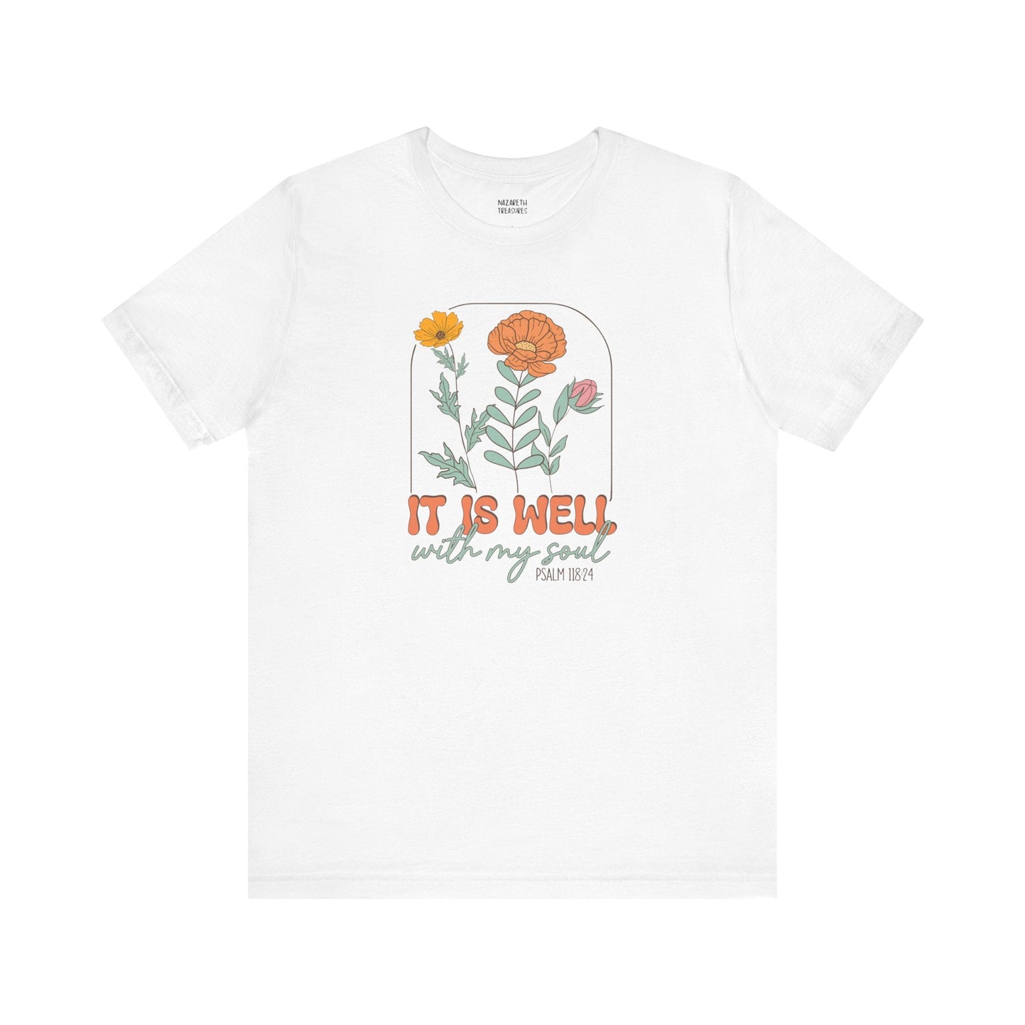 Vintage Grace Tshirt 'It is well with my soul' - T-Shirt - Nazareth Treasures