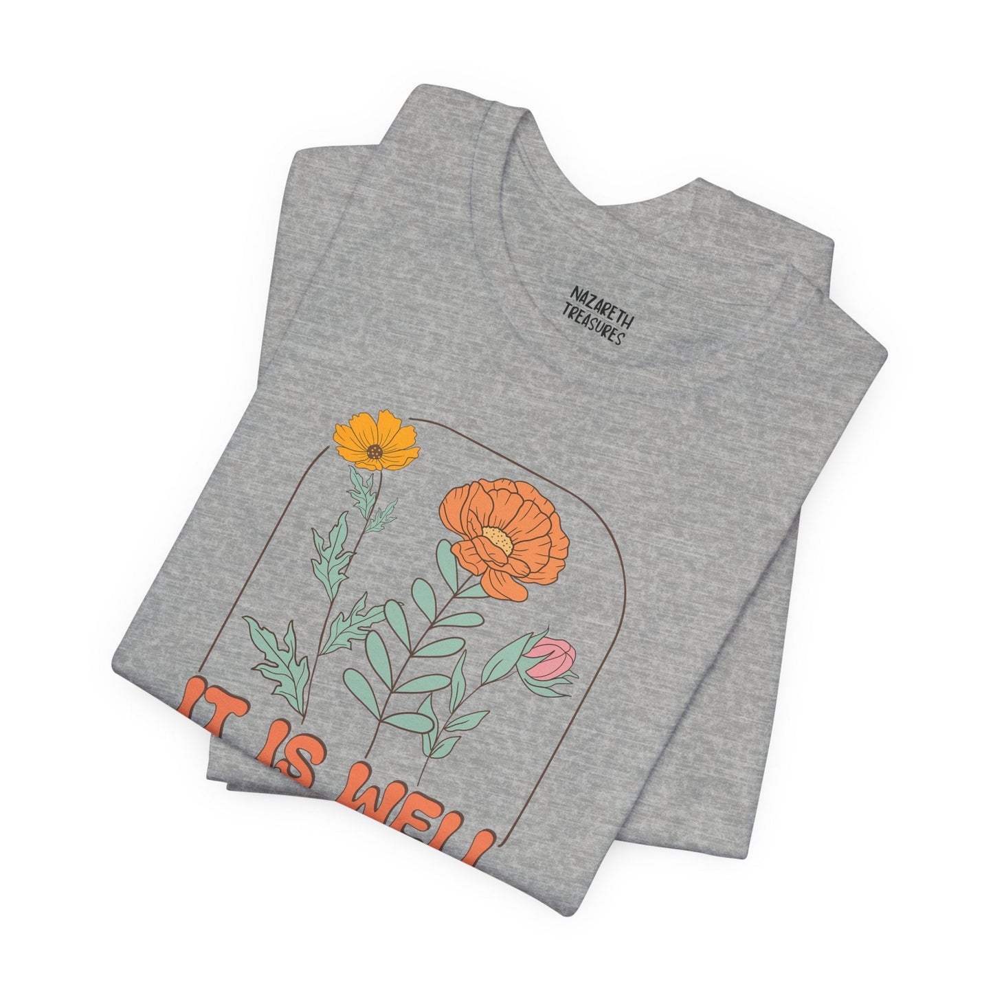 Vintage Grace Tshirt 'It is well with my soul' - T-Shirt - Nazareth Treasures