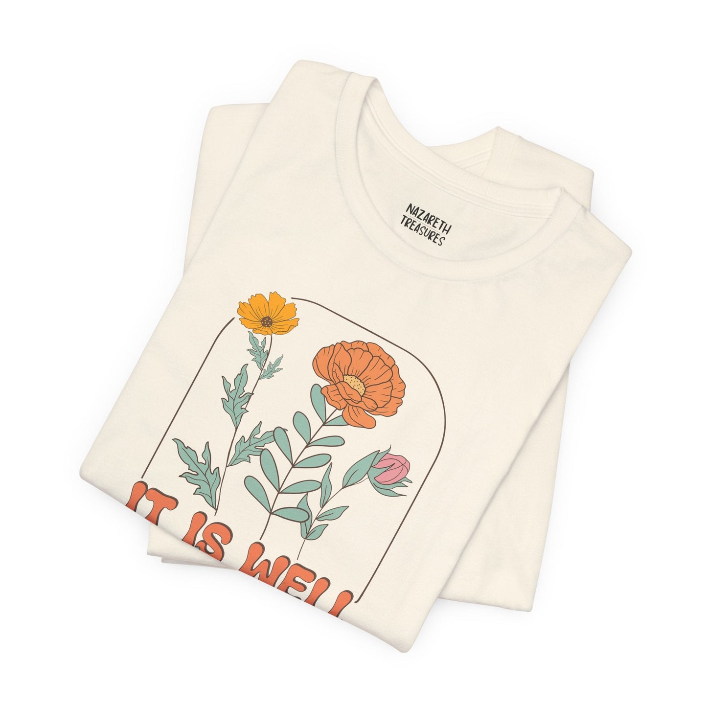 Vintage Grace Tshirt 'It is well with my soul' - T-Shirt - Nazareth Treasures