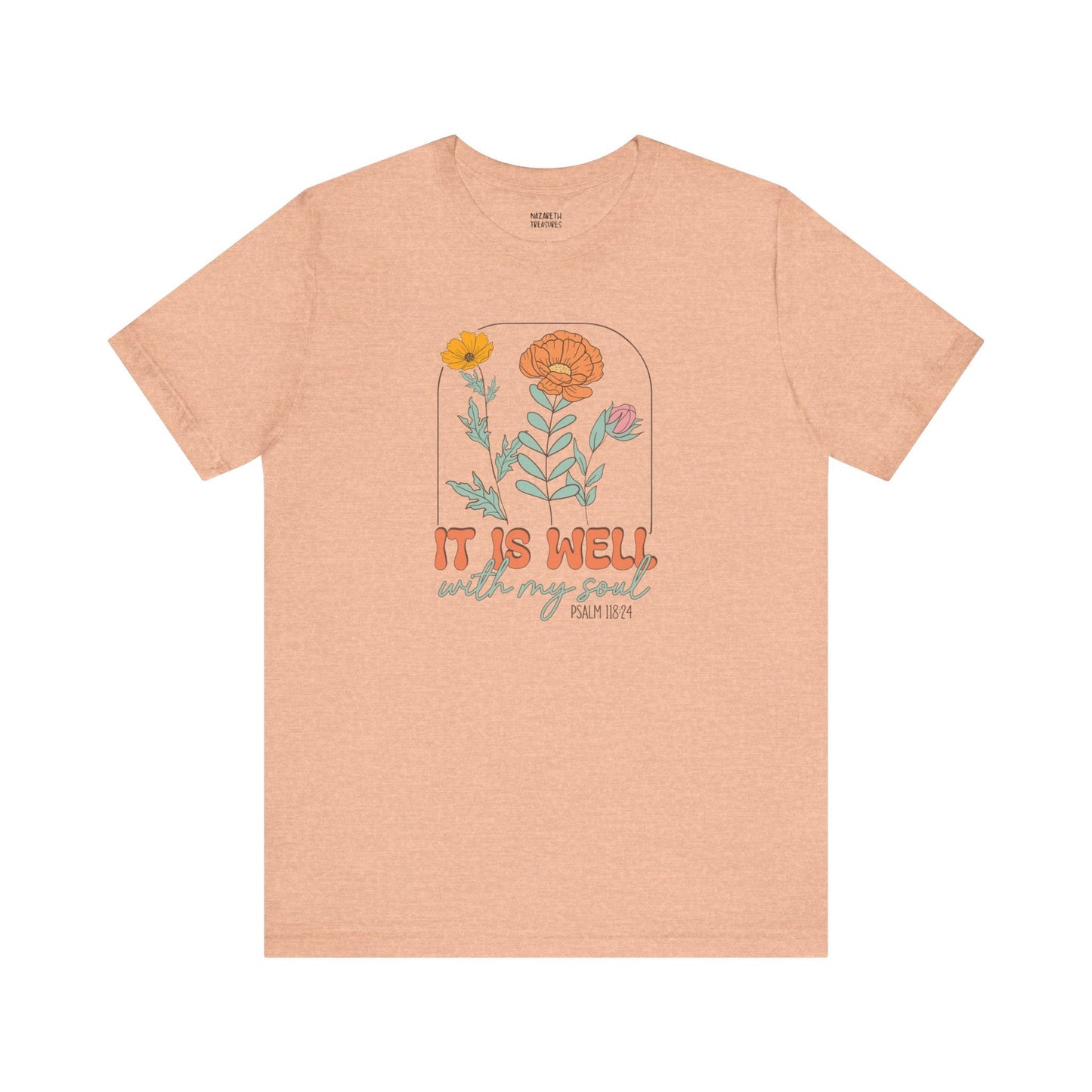 Vintage Grace Tshirt 'It is well with my soul' - T-Shirt - Nazareth Treasures