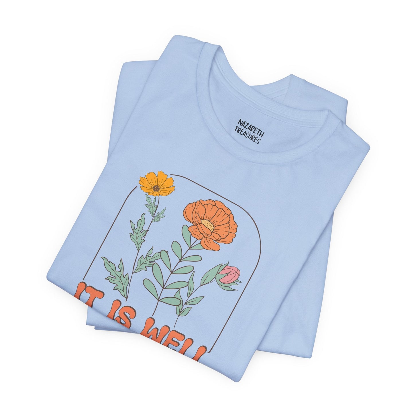 Vintage Grace Tshirt 'It is well with my soul' - T-Shirt - Nazareth Treasures