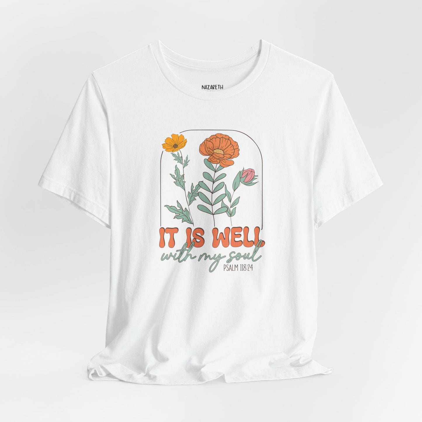 Vintage Grace Tshirt 'It is well with my soul' - T-Shirt - Nazareth Treasures