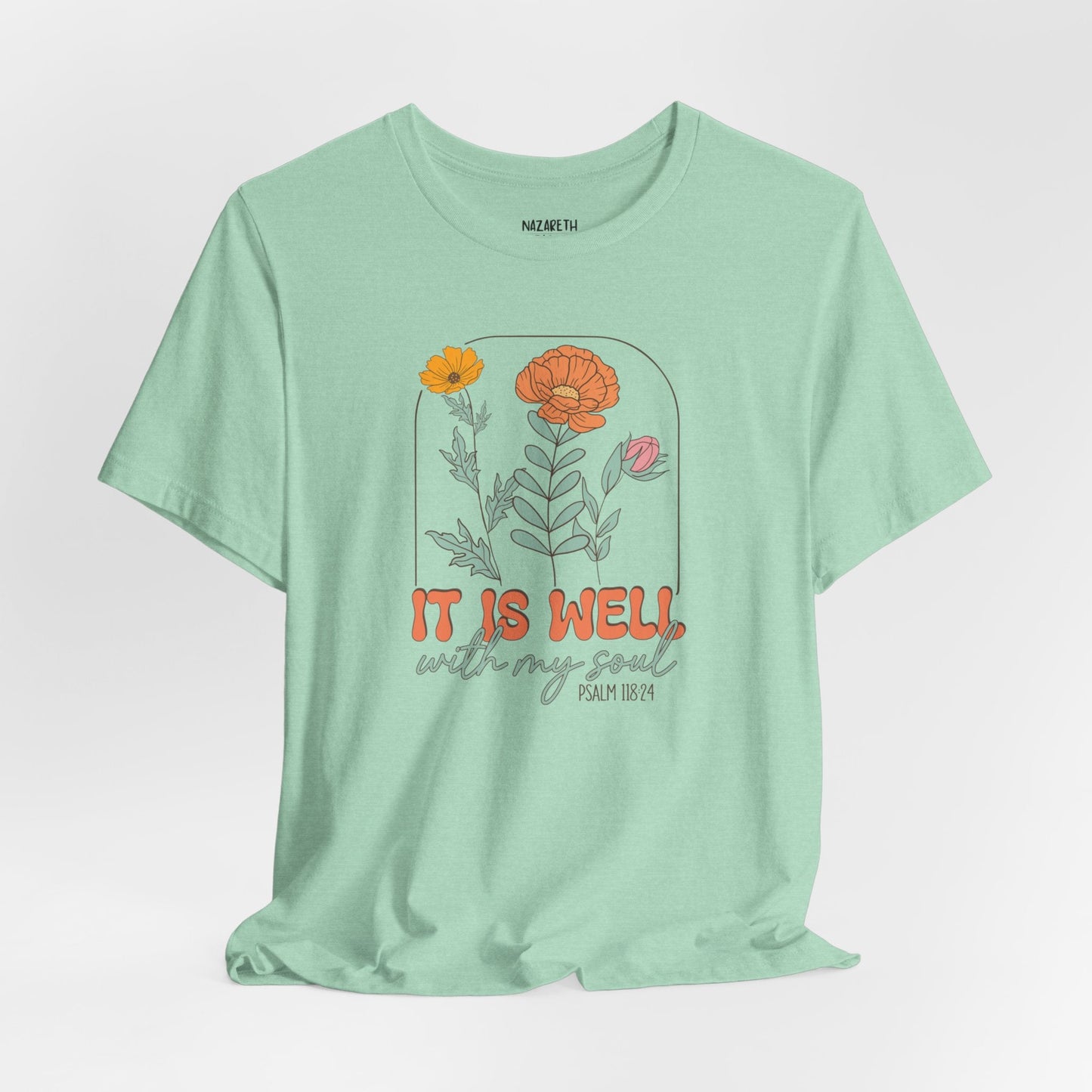 Vintage Grace Tshirt 'It is well with my soul' - T-Shirt - Nazareth Treasures