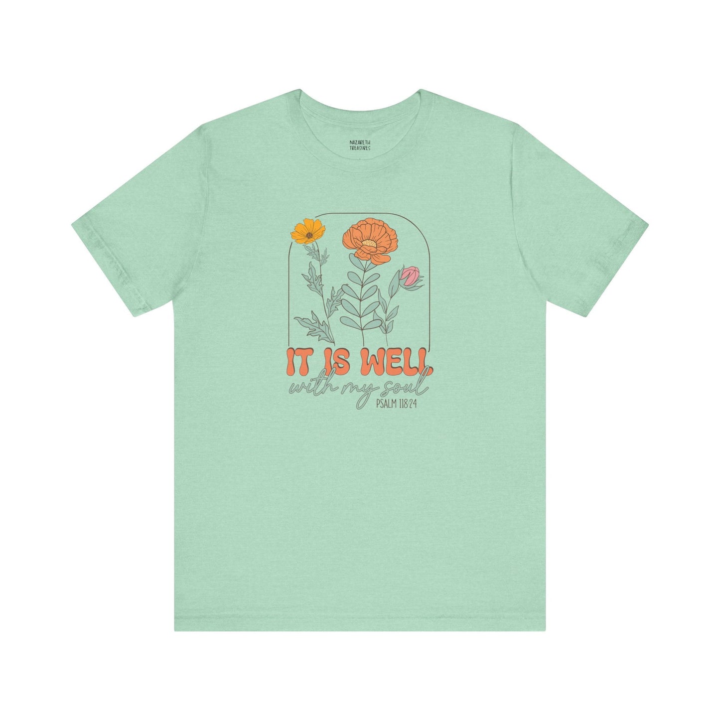 Vintage Grace Tshirt 'It is well with my soul' - T-Shirt - Nazareth Treasures