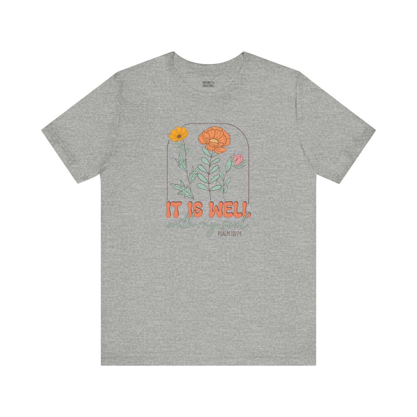 Vintage Grace Tshirt 'It is well with my soul' - T-Shirt - Nazareth Treasures