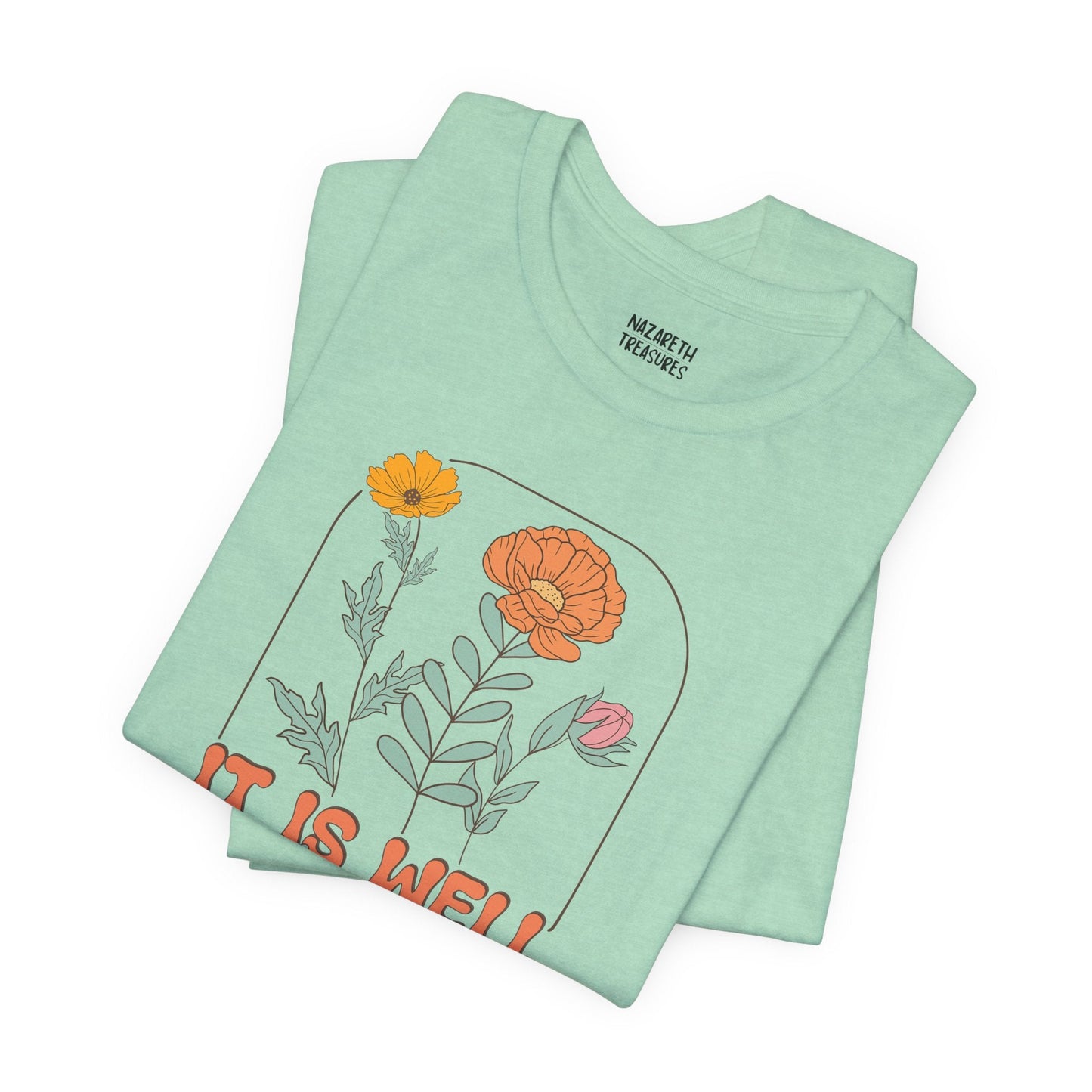 Vintage Grace Tshirt 'It is well with my soul' - T-Shirt - Nazareth Treasures