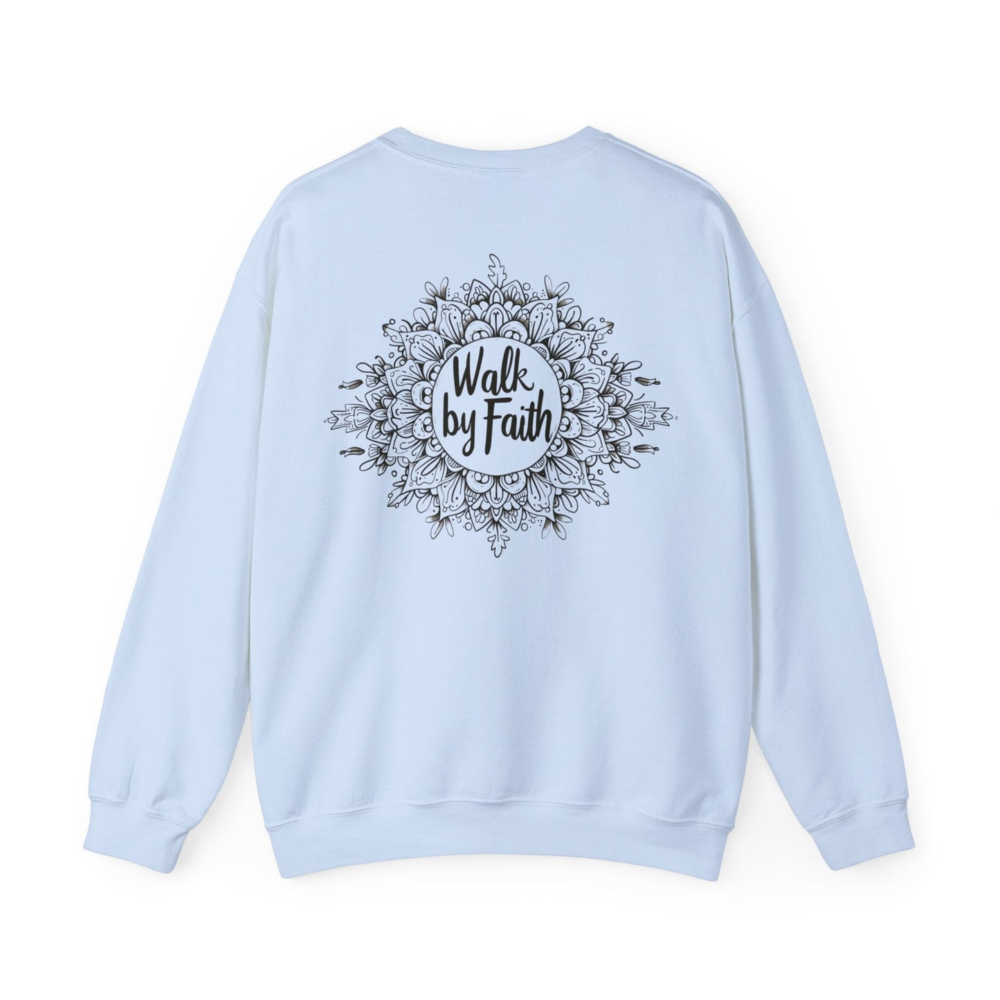 Walk By Faith Crewneck Sweatshirt - Sweatshirt - Nazareth Treasures