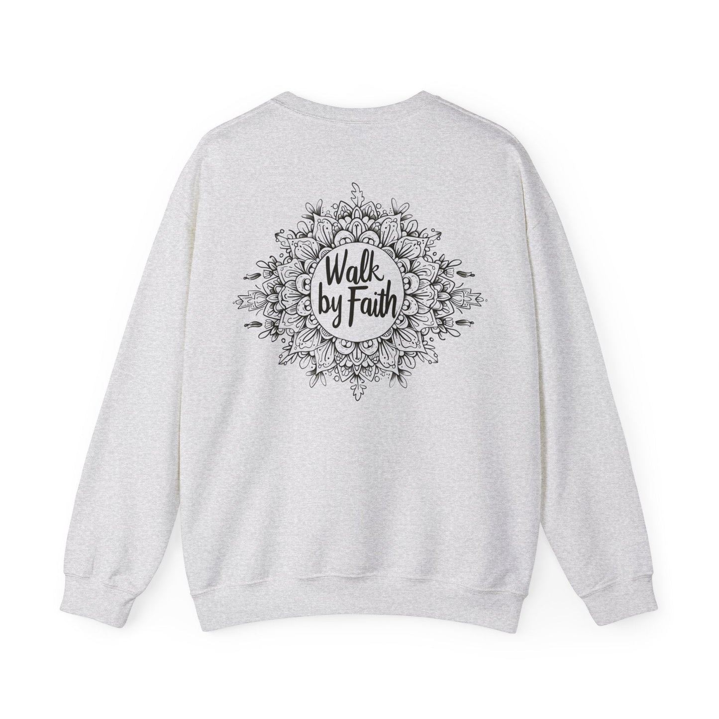 Walk By Faith Crewneck Sweatshirt - Sweatshirt - Nazareth Treasures