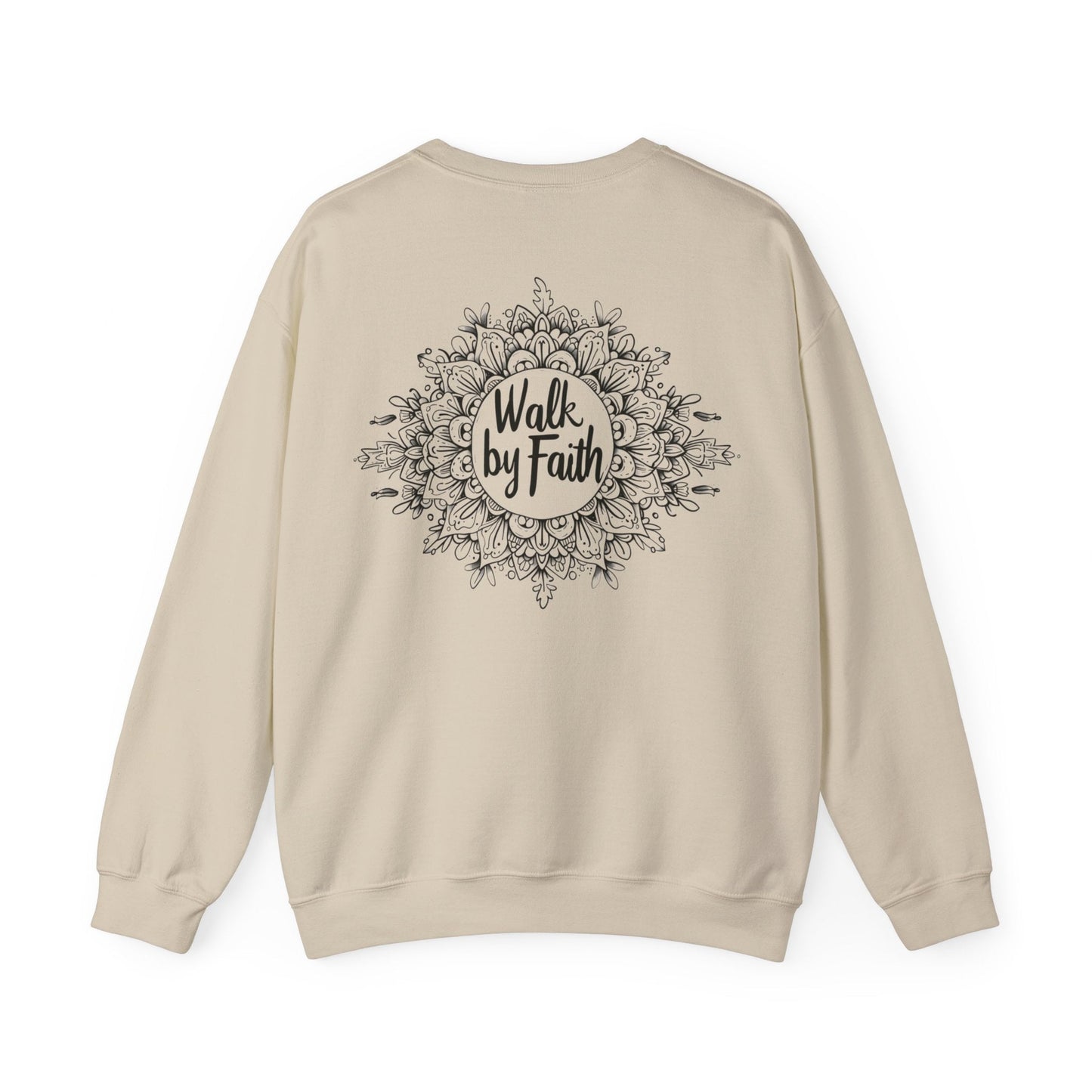 Walk By Faith Crewneck Sweatshirt - Sweatshirt - Nazareth Treasures