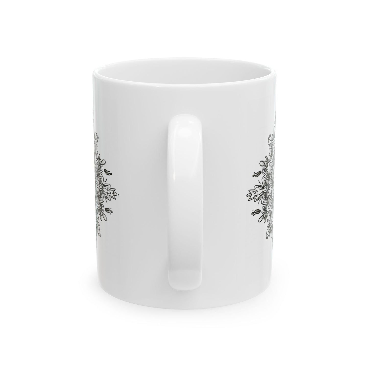 Walk By Faith , Mandala Leaves - Mug - Mug - Nazareth Treasures