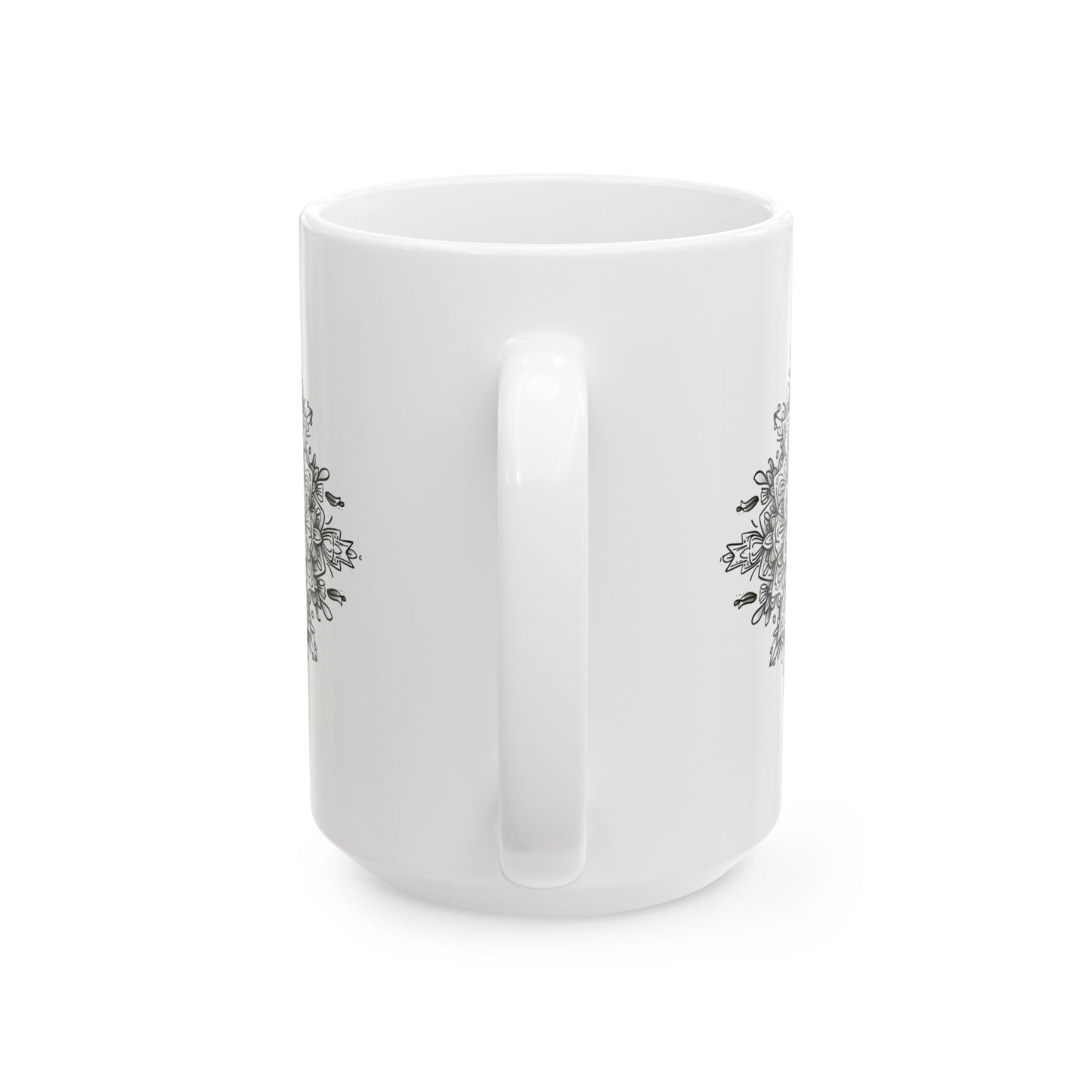 Walk By Faith , Mandala Leaves - Mug - Mug - Nazareth Treasures