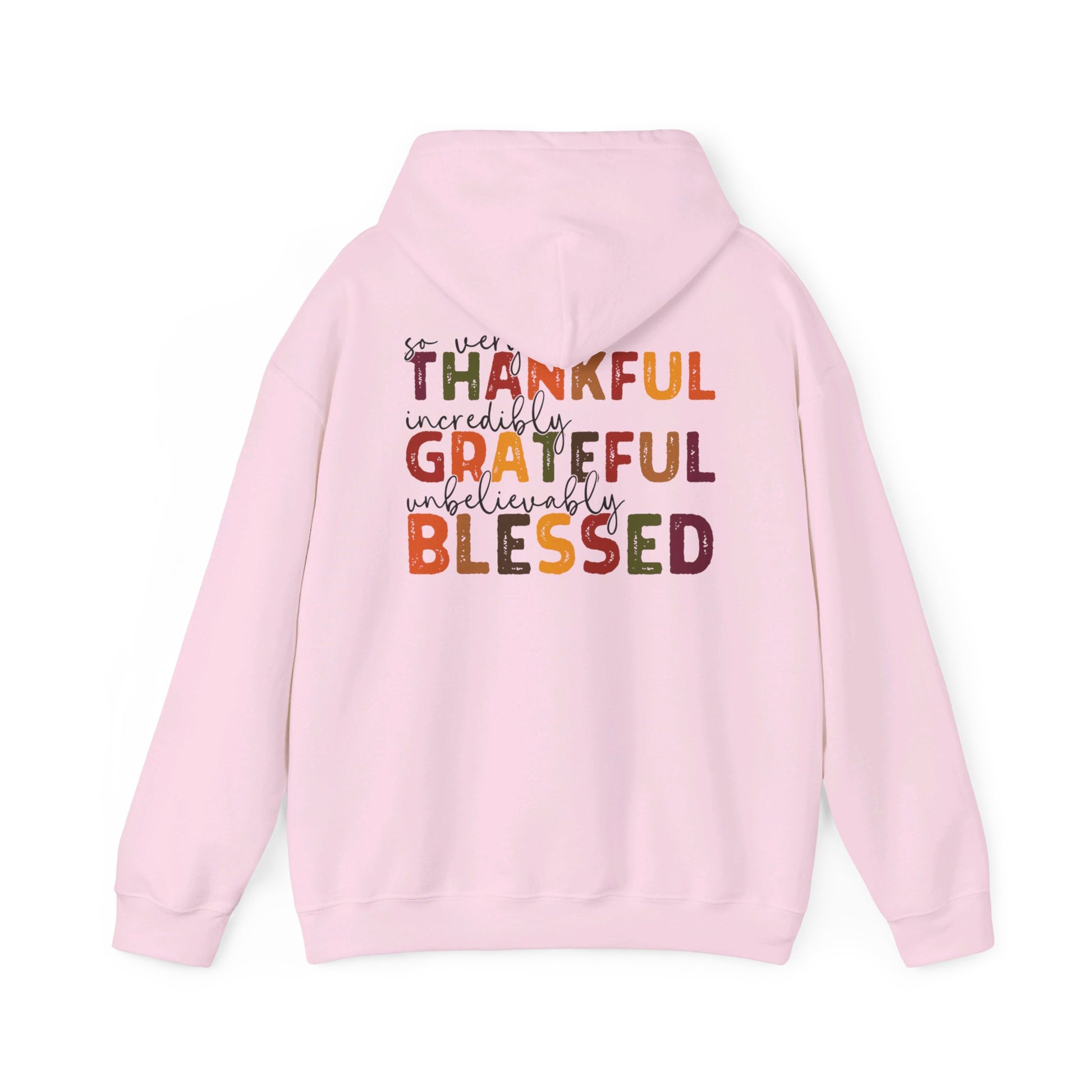 Grateful Thankful Blessed Hoodie - Hoodie - Nazareth Treasures