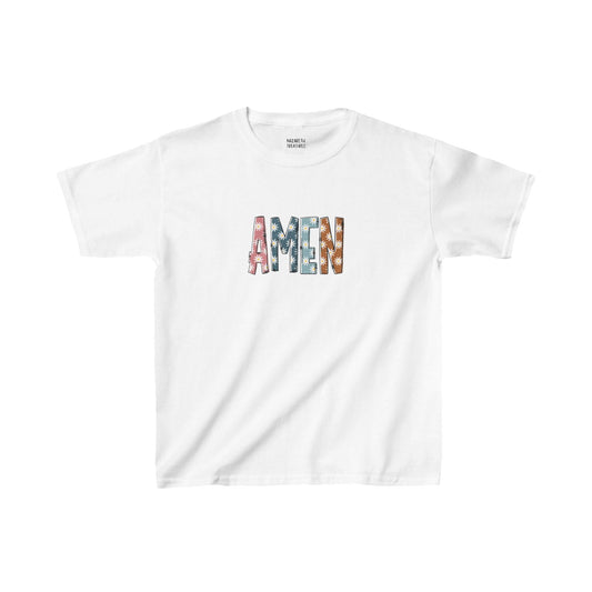 Amen Flowers Boho - Kids T-Shirt - Nazareth Treasures
