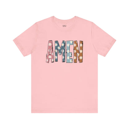 Amen Flowers Boho T-Shirt - Nazareth Treasures