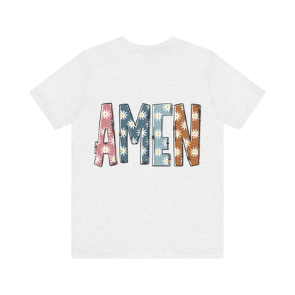 Amen Flowers Boho T-Shirt - Nazareth Treasures
